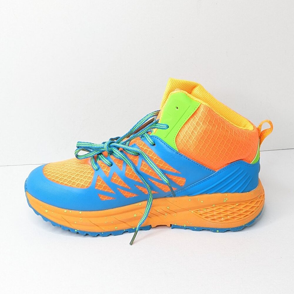 Hi-Tec Destructor Logo Hiking Boots, Blue/Orange, Men's 9 M - Picture 4 of 8